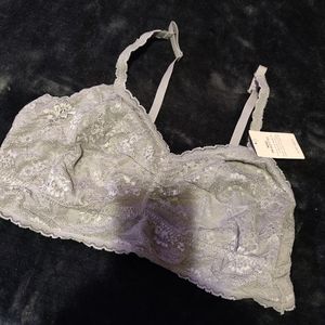Lane Bryant Gray Lace Bralette